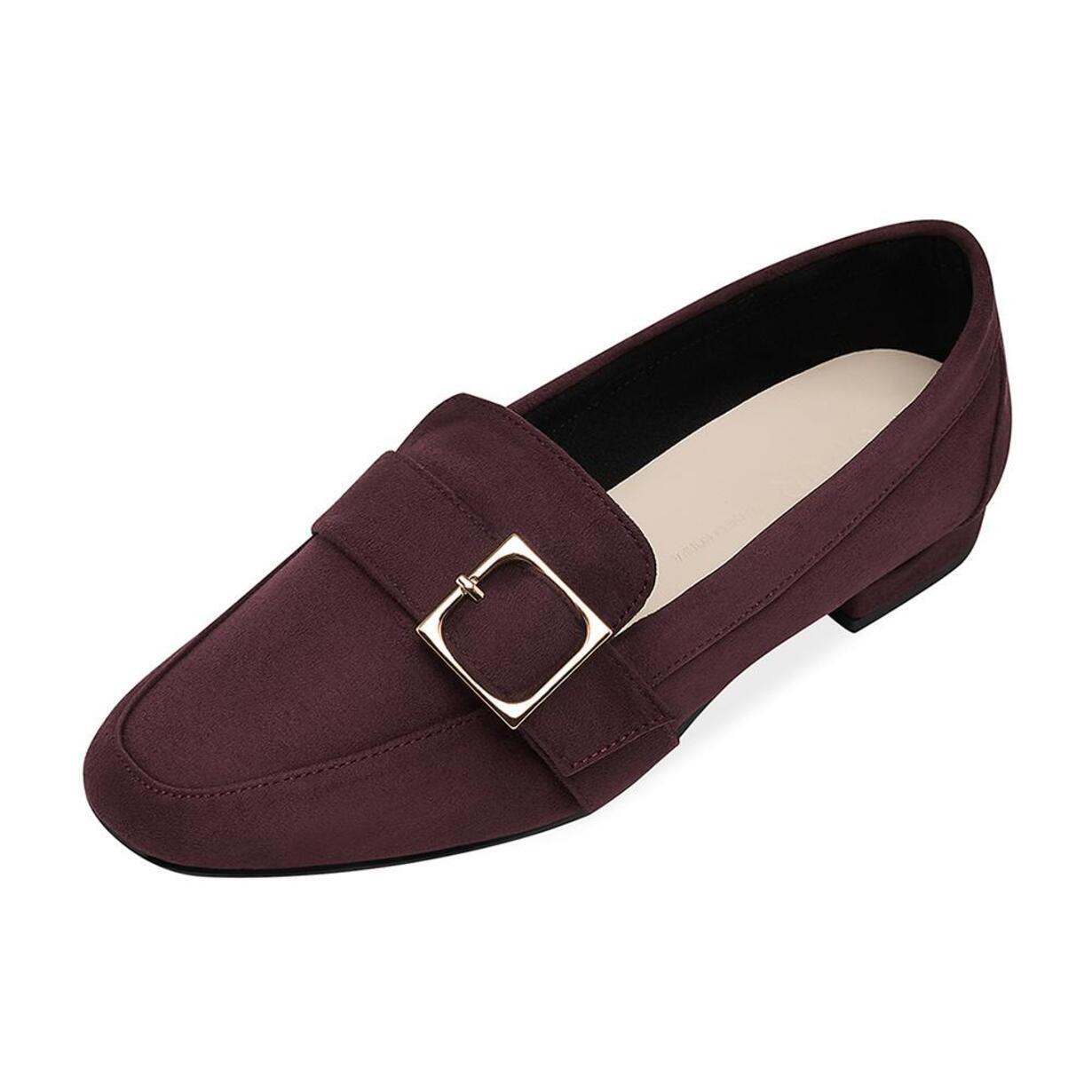 SPUR[스퍼]PA9009 square Buckle Loafer 퍼플