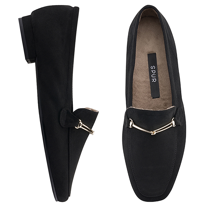 SPUR[스퍼]OF8066 Pluffy loafer 블랙