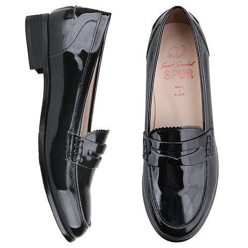 SPUR[스퍼][당일출고]FS8127 Glossy penny loafer 블랙