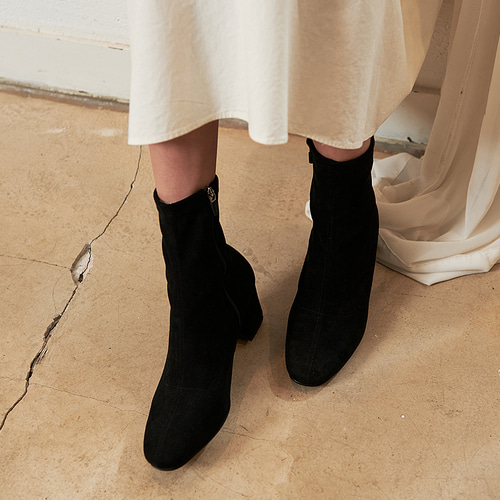 SPUR[스퍼]Span Suede Socks Ankle Boots MF9058_SP(블랙)