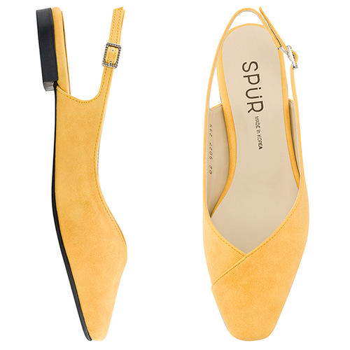 SPUR[스퍼][당일출고]OS9027 Tulip sling back 옐로우
