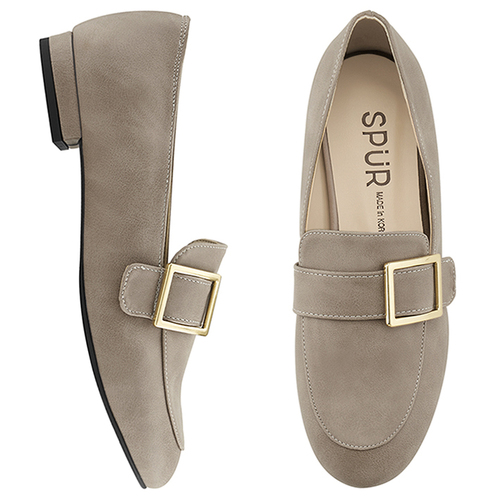 SPUR[스퍼][당일출고]MF7020 Frame belted loafer 다크베이지