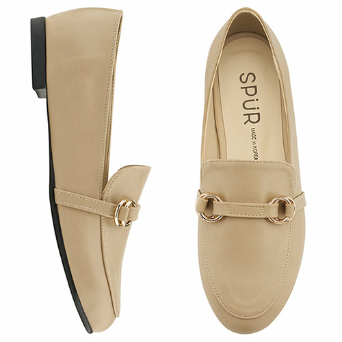 SPUR[스퍼][당일출고]MF9008 Ring belt loafer 베이지