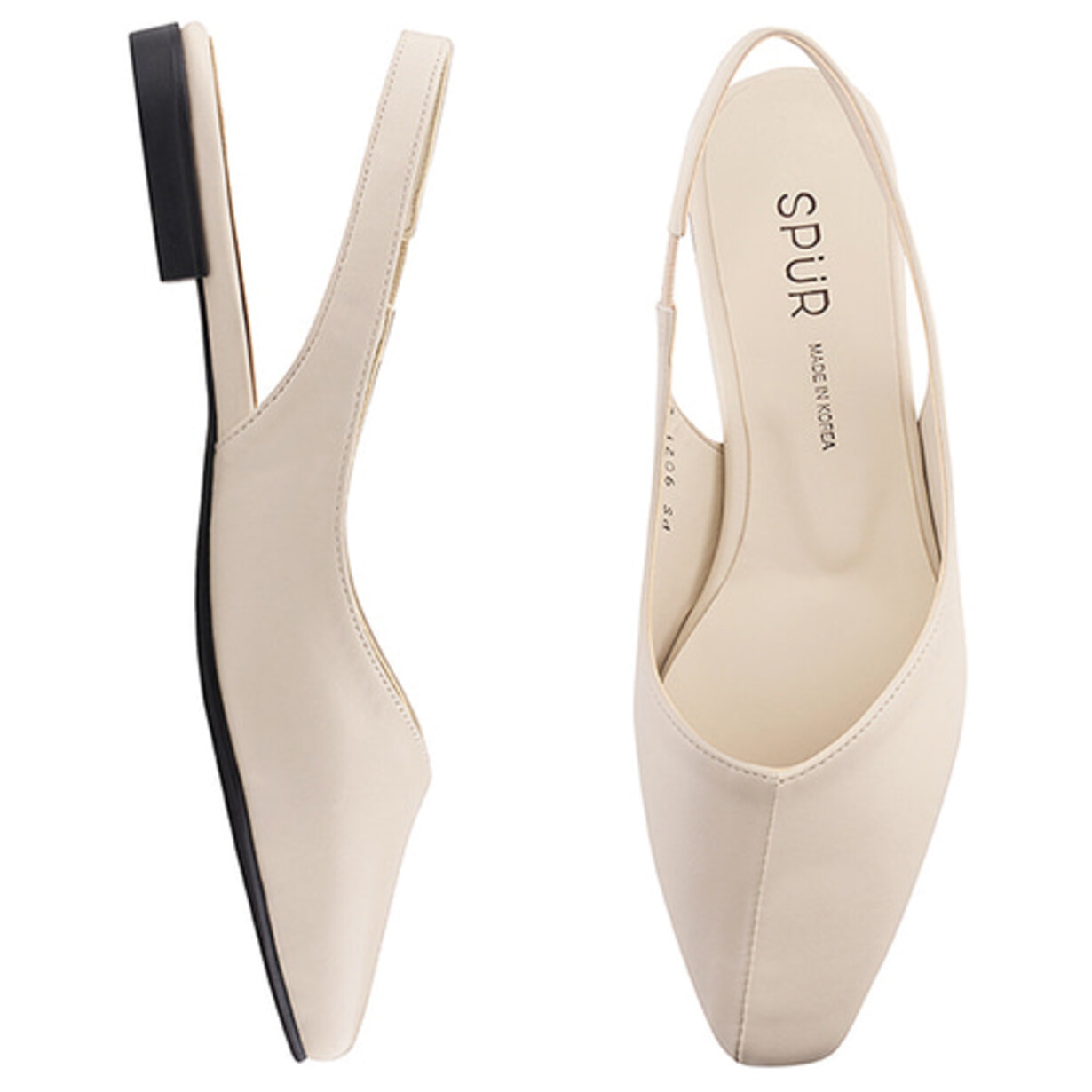 SPUR[스퍼]PS9021 Cutting Slingback 베이지