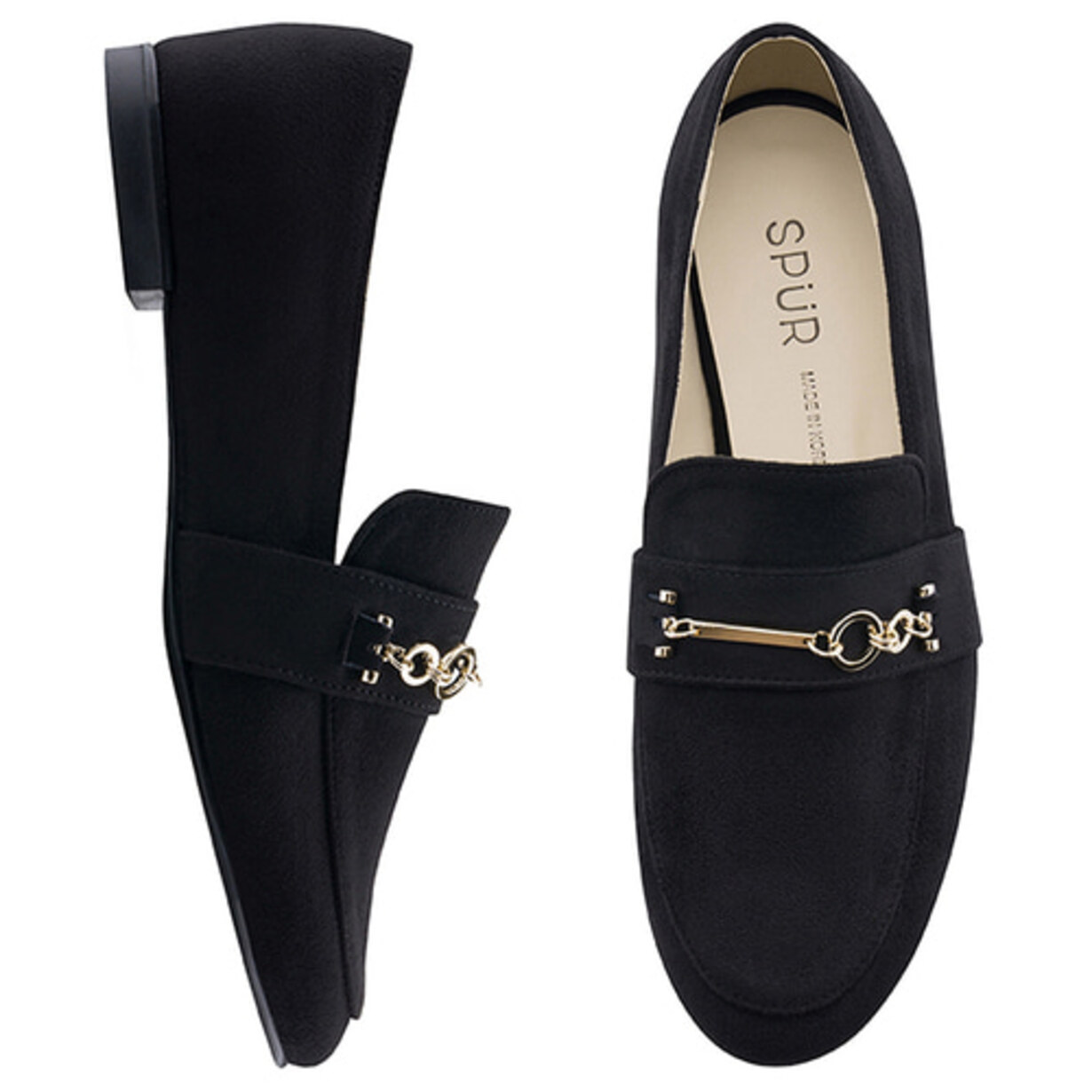 SPUR[스퍼]Ring chain Loafer -OF9018BK